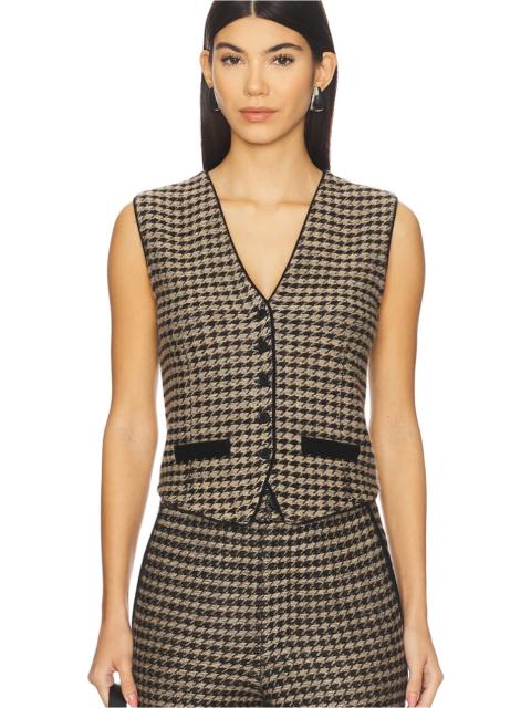 GUEST IN RESIDENCE Houndstooth Tailored Vest