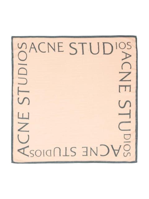 Acne Studios Logo Printed Square-shaped Scarf