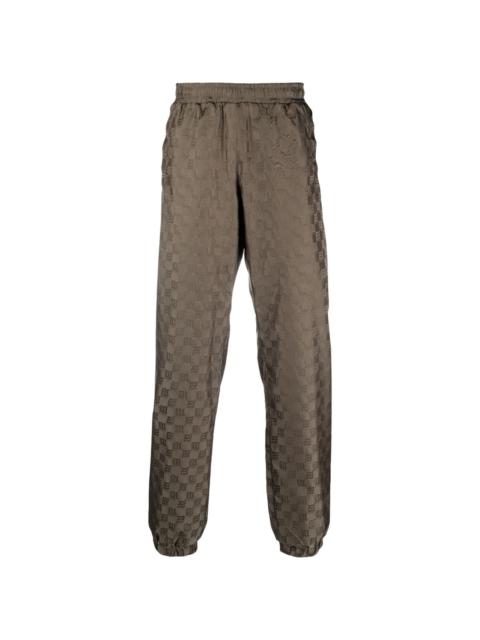 monogram-pattern trackpants