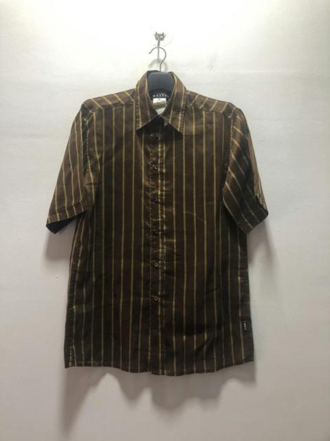 Other Designers GIANFRANCO FERRE Shirt Linen Polyamid Italy Made Striped
