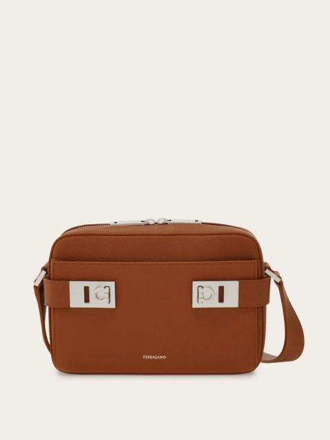 FERRAGAMO East-West crossbody bag with Gancini buckles