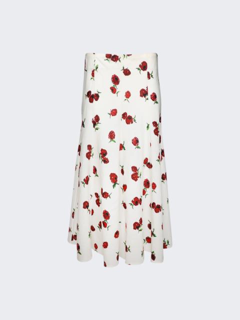 KHAITE Lenno Skirt Rasberry And Cream