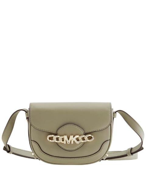 Other Designers Michael Kors Hally Signature Saddle Crossbody Bag