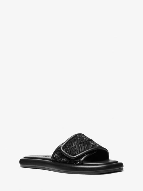 MICHAEL KORS Suki Embellished Slide Sandal