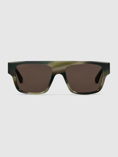 GUCCI Rectangular frame sunglasses