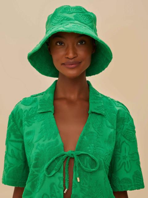 FARM RIO Green River Nature Towel Hat