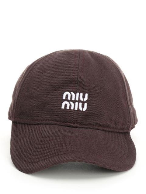 Miu Miu Miu Miu Women Denim Baseball Cap