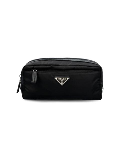 Triangle Logo Plaque Make-up Bag