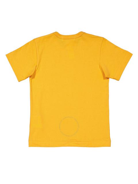 Other Designers Cdg Play Heart Emblem T-Shirt In Yellow