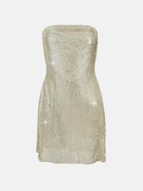 POSTER GIRL SELENA RHINESTONE DRESS IN 24 CARAT