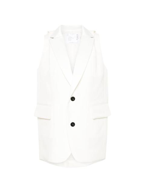 pleat-detailing waistcoat