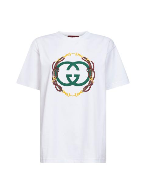 GUCCI Gucci Women White Cotton Jersey Printed T-Shirt