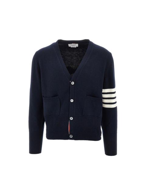 Thom Browne WOOL CARDIGAN WITH HORSE INLAY