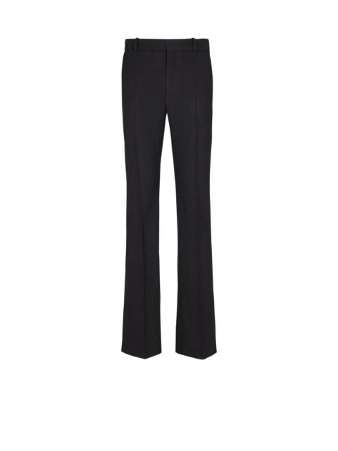 Balmain Darted grain de poudre trousers