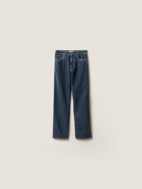 Miu Miu Miu Miu Relaxed Fit Jeans Blue Women