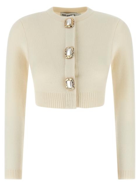 self-portrait Self Portrait Women 'Cream Wool' Cardigan