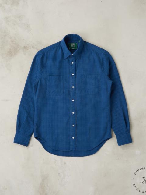 Gitman Vintage Japanese Waffle Dobby Camper - Blue
