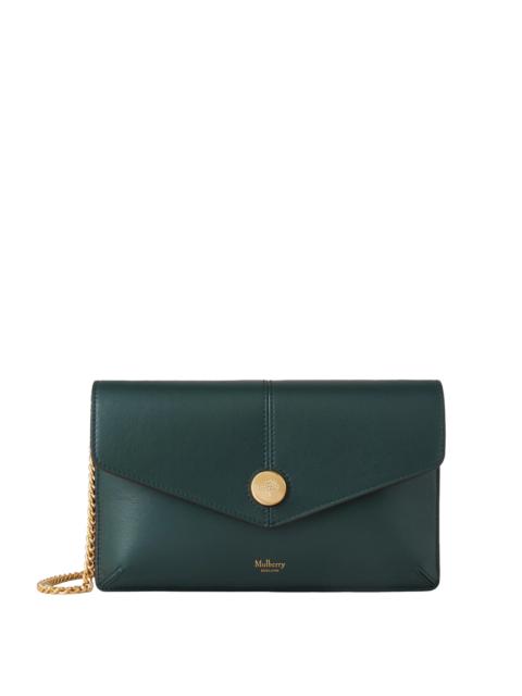 Mulberry Press Stud Pochette On Chain Micro Classic Grain