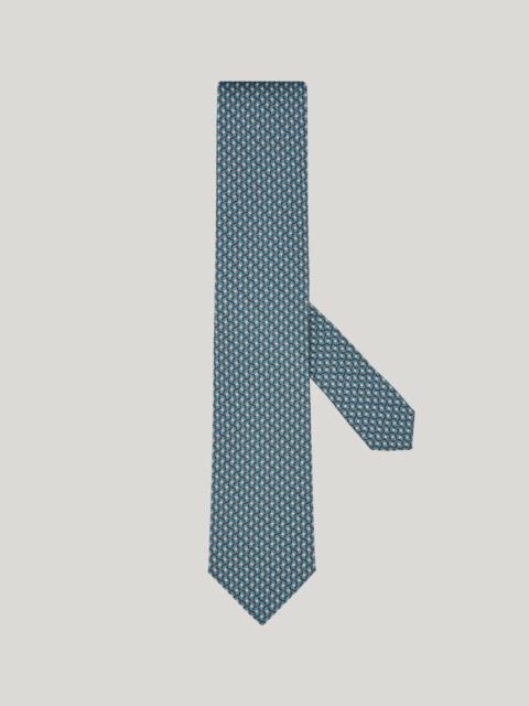 Canali PRINTED SILK TIE, GEOMETRIC PATTERN