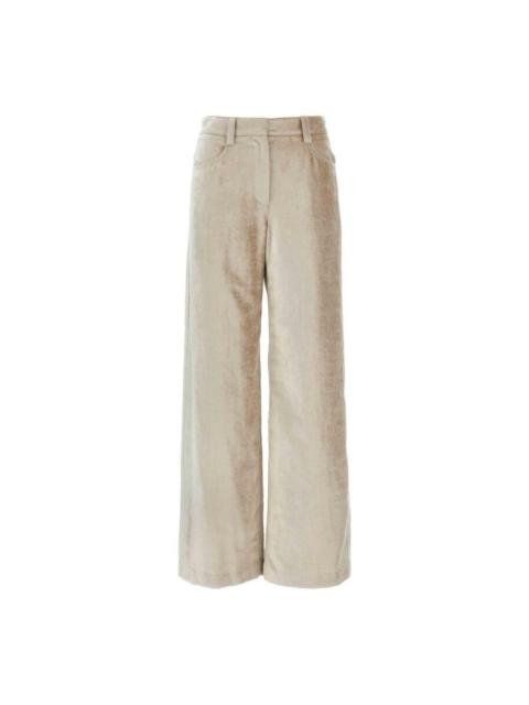 Brunello Cucinelli Brunello Cucinelli Beige Wide-Leg Trousers
