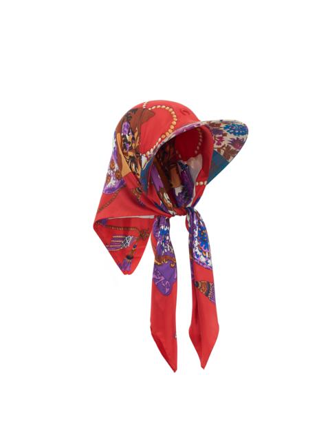 Marine Serre Regenerated Silk Scarves Veiled Cap