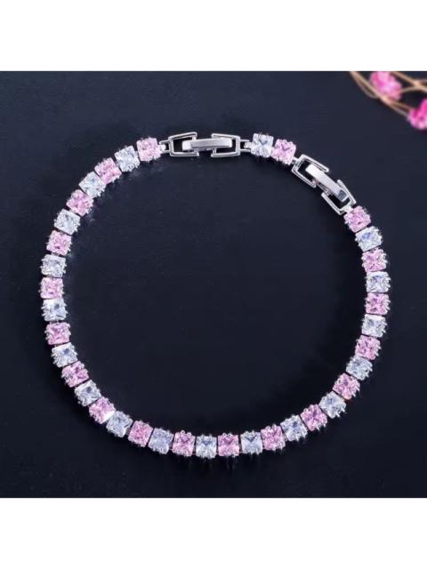 Other Designers Japanese Brand - Iced Out Cubic Zirconia Tennis Bracelet -