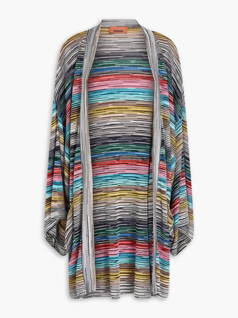 Missoni Oversized metallic space-dyed knitted cardigan