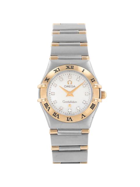 Pre-owned Omega Constellation Quartz Diamond Ladies Watch 1362.70.00