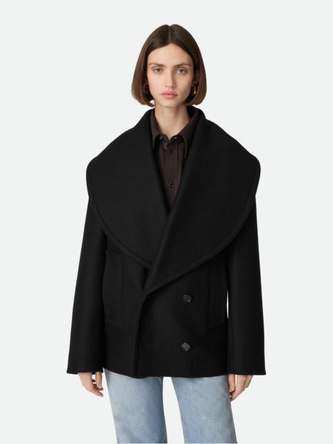 Bottega Veneta Stretch Wool Short Coat