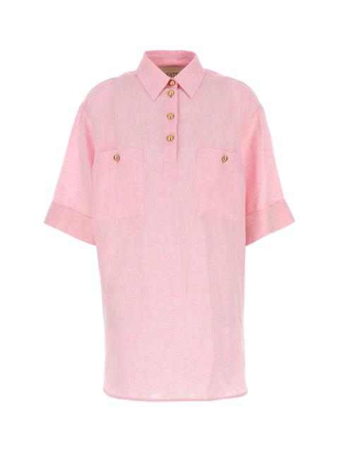 Valentino Pink linen blouse