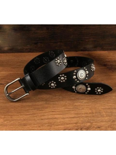 Other Designers Archival Clothing - Black colour harajuku Japanese style rivet belt