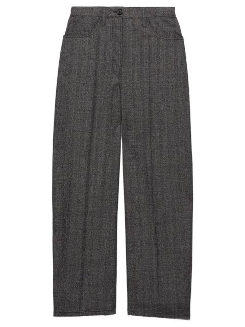 Prada Prada Women Pantaloni In Lana Mouliné