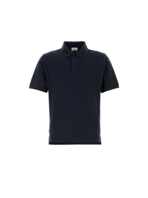 SAINT LAURENT SAINT LAURENT Blue Piquet Polo Shirt New & Authentic (Men's