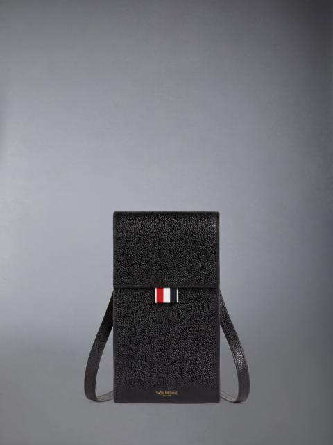 Thom Browne PEBBLE GRAIN FLAP CROSSBODY PHONE HOLDER
