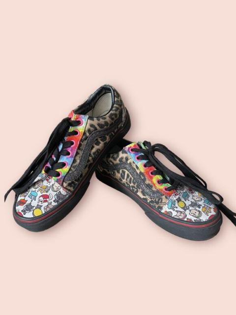 Vans Lace up Custom Leopard Sparkle Rainbow WM 5 Sneakers Shoes Men 3.5
