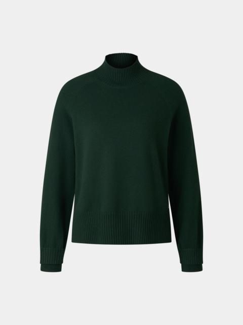 BOGNER Virgin wool pullover Lysanne in Dark green