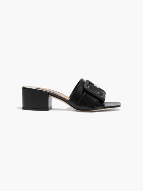 Other Designers Buckle-embellished leather mules