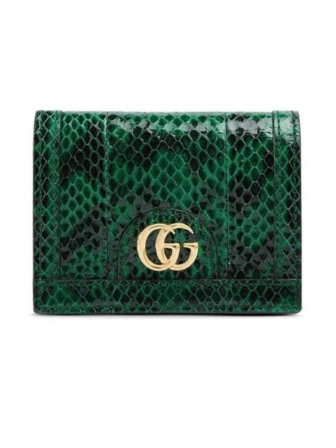 GUCCI Ophidia Snake Skin Card Case