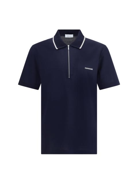 FERRAGAMO Ferragamo Men Cotton Zip Polo