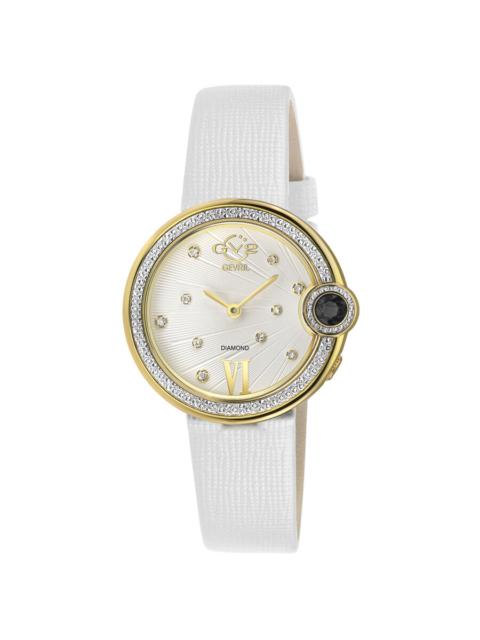 Other Designers GV2 by Gevril Perugia Quartz White Dial Ladies Watch 14705
