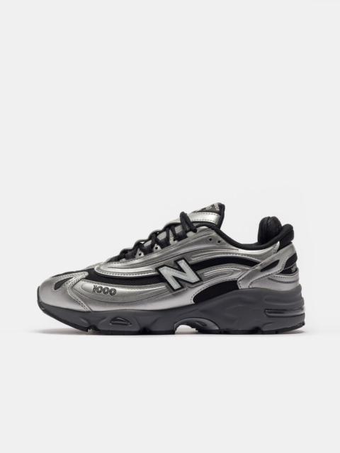 New Balance 1000 Sneaker in Silver Metallic/Green