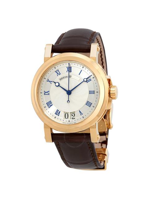 Breguet Marine Silver Dial Leather Men's Watch 5817BA/12/9V8