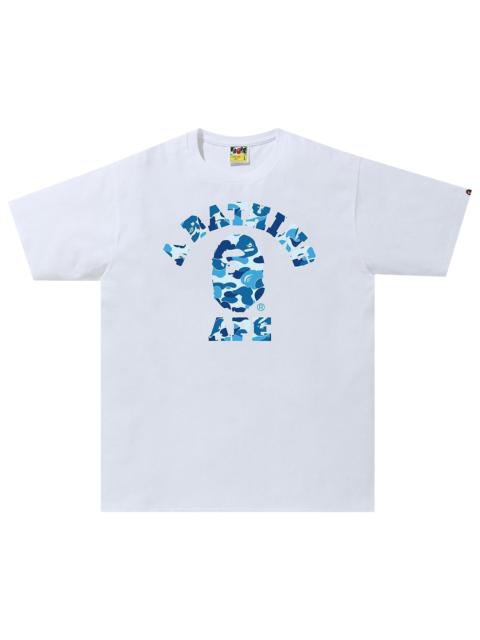 A BATHING APE® BAPE ABC Camo College Tee 'White/Blue'