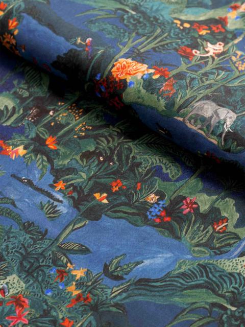 Derek Rose Men's Classic Fit Boxers Cotton Batiste Multi Midnight Jungle Print