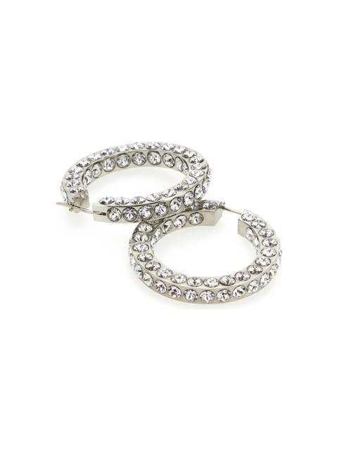 Amina Muaddi Embellished Metal Big Jaheel Earrings