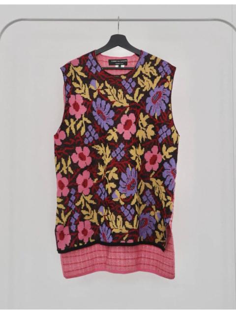 Comme des Garçons Homme Plus Comme des Garcons Homme Plus runway floral print knit vest 22SS "The Presence of Flowers"