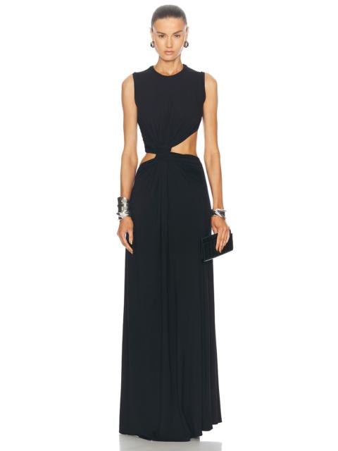 SID NEIGUM Twisted Cutout Maxi Dress
