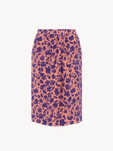 Chloé SHORT PENCIL SKIRT IN CRÊPE DE CHINE