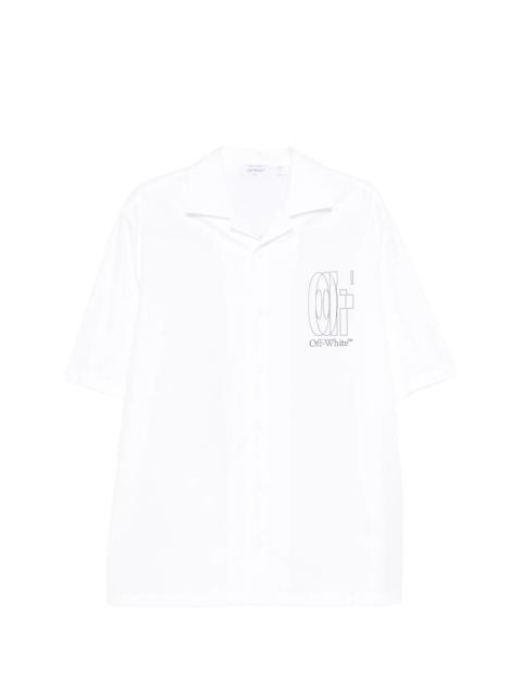 Off-White Off-white Logo-print Short-sleeve Shirt
