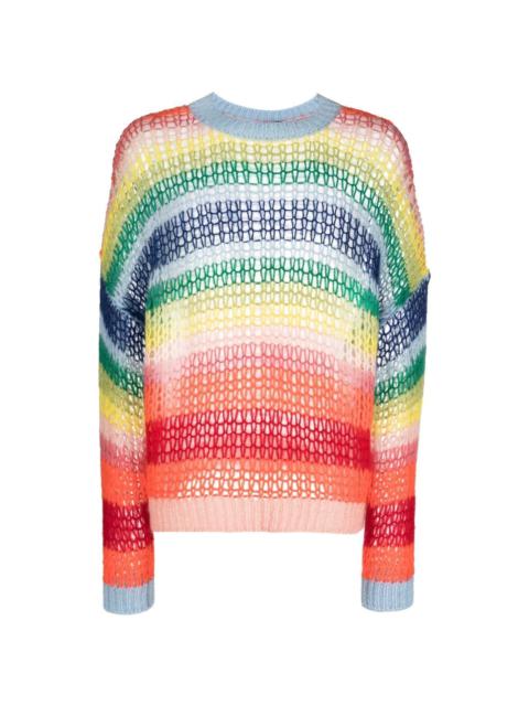 DSQUARED2 striped crew-neck jumper